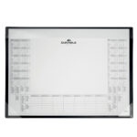 Sottomano in PP - con calendario e blocco appunti da 25 fogli - 60 x 43cm - nero - Durable