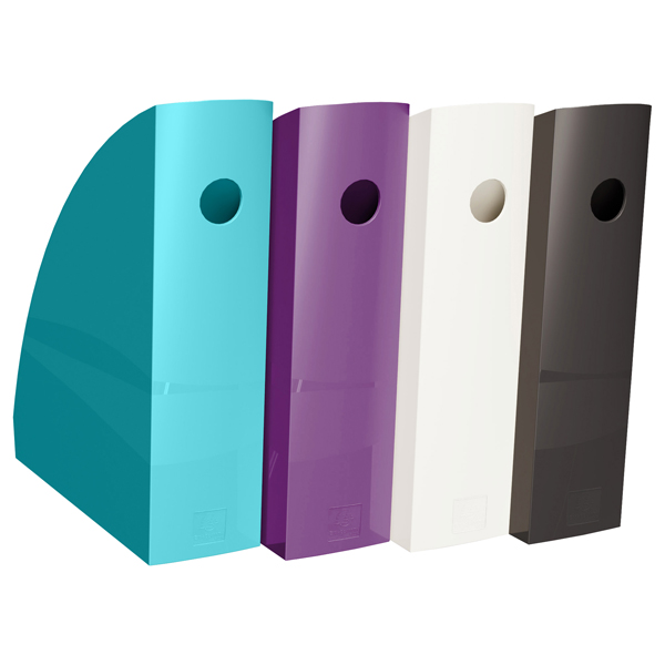 MD_104298 Set 4 portariviste Mag-Cube - linea Titane - 26,6 x 8,2 x 30,5 cm - colori assortiti - Exacompta - immagine 1