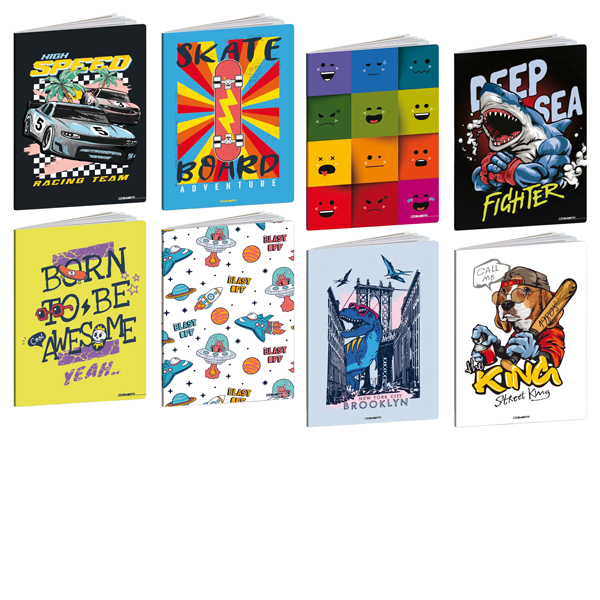 MD_104313 Maxiquaderno Kid Boy - A4 - 5mm c/margine - 21 fogli - 80 gr - Blasetti - immagine 1