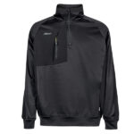 Felpa mezza zip Leeds - taglia XL - nero - U-Power