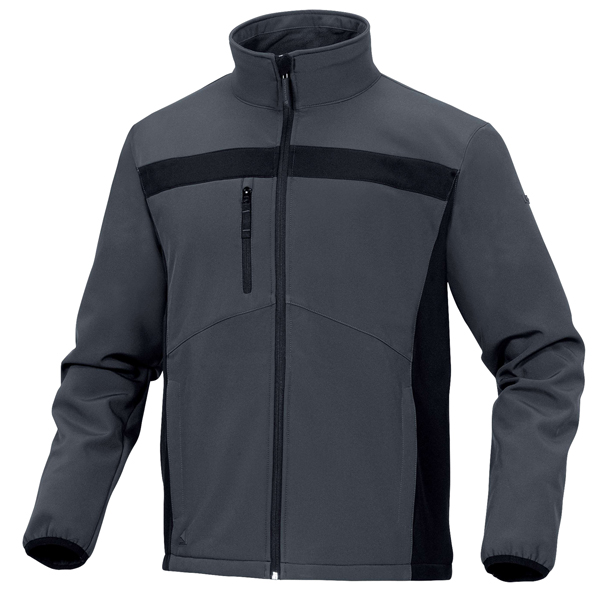 MD_104545 Giacca Softshell Lulea2 - taglia L - grigio/nero - Deltaplus - immagine 1