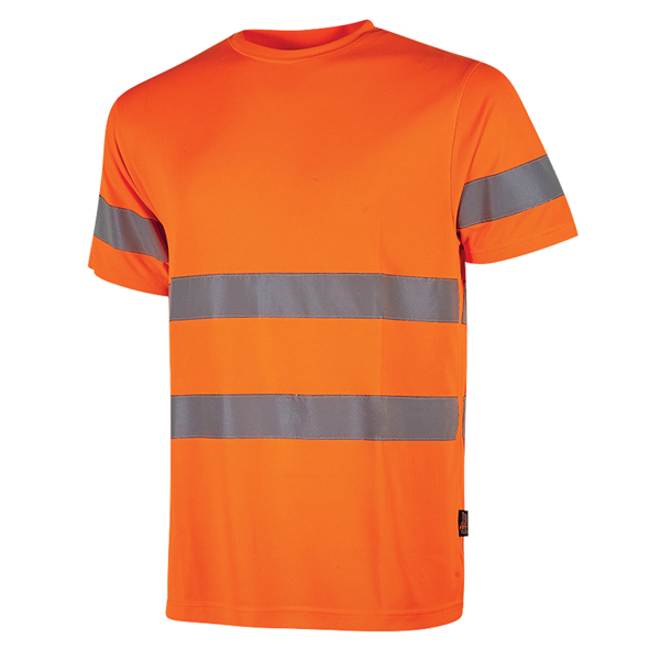 MD_104548 T-shirt alta visibilità Mizar - taglia M - arancio fluo - U-Power - conf. 3 pezzi - immagine 1