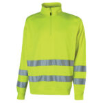 Felpa alta visibilità Felis - mezza zip - taglia XL - giallo fluo - U-Power