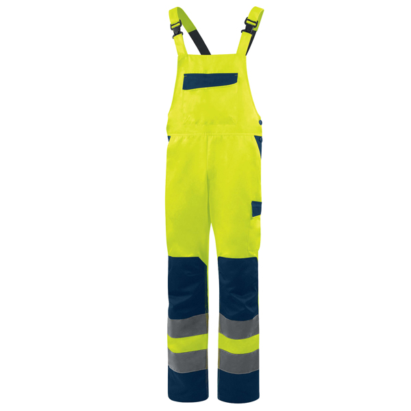MD_104607 Salopette alta visibilità M1SA2HV - taglia XL - giallo fluo - Deltaplus - immagine 1