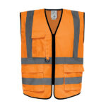 Gilet alta visibilità GILPOCK - poliestere riciclato - taglia XXL - arancio fluo - Deltaplus