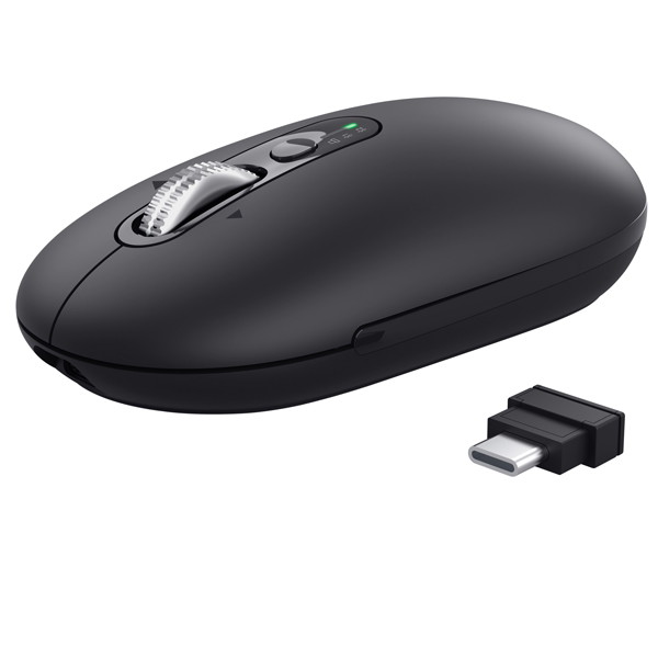 MD_104661 Mouse - ultrasottile - wireless - ricaricabile - Nero - Trust - immagine 1
