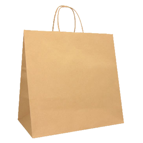 MD_104677 Shopper Twisted XLarge - maniglie cordino ritorto - 32 x 23 x 35 cm - carta biokraft - avana - Mainetti Bags - conf. 25 pezzi - immagine 1