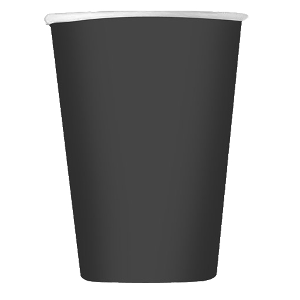 MD_104725 Bicchieri biodegradabili Ecocolor - 250cc - nero - Big Party - conf. 25 pezzi - immagine 1