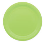 Piatti piani Ecocolor - Ø24cm - biodegradabile - verde mela - Big Party - conf. 25 pezzi