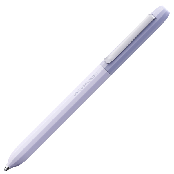 MD_104838 Penna a sfera Avori - punta M - fusto lilla - Faber-Castell - immagine 1