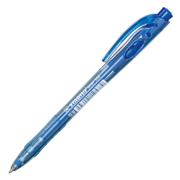 MD_104855 Penna a sfera a scatto Liner 308 - punta 0,7 mm - blu - Stabilo - immagine 1