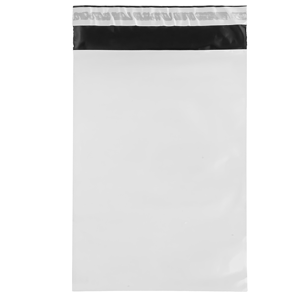 MD_104923 Sacchetto - per corrieri - 24 x 35 x 5 cm - PE - bianco - conf. 100 pezzi - immagine 1