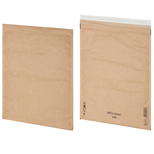 MD_104931 Busta imbottita AirPro Green - 37 x 47 cm - carta - avana - Bong Packaging - conf. 50 pezzi - immagine 1