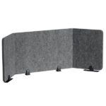 Pannello divisorio da scrivania EFFECT - feltro - pieghevole - 1,6 m - Durable