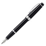 Penna stilografica Bailey Light - punta M - fusto nero/cromo - Cross