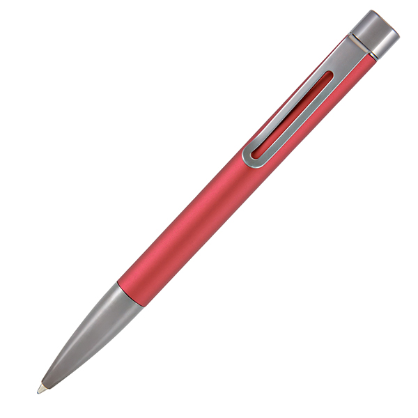MD_104976 Penna sfera Ritma - punta M - fusto rosso - Monteverde - immagine 1