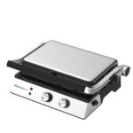 Tostiera piatta elettrica TOSTONE PLUS - 41 x 25 x 7,5 cm - 600 W - nero/argento - Melchioni family