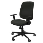 Sedia ergonomica Alares - con braccioli regolabili - nero - Piqueras y Crespo