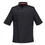 Giacca cuoco MeshAir Pro - maniche corte - taglia L - nero - Portwest