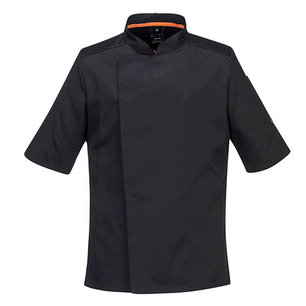 MD_105105 Giacca cuoco MeshAir Pro - maniche corte - taglia XXL - nero - Portwest - immagine 1