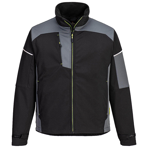 MD_105191 Giacca da lavoro Softshell Texpel™ Splash Eco - M - nero/grigio - Portwest - immagine 1