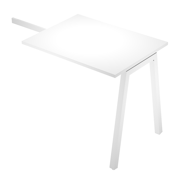 MD_105330 Allungo reversibile dx/sx Easy - 80 x 60 cm - gamba inclinata - grigio - immagine 1