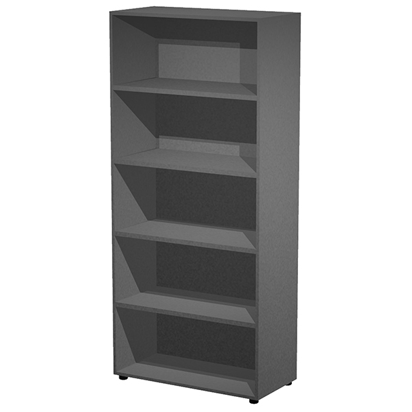 MD_105376 Armadio modulare - a giorno - 90 x 44 x 200 cm - antracite - immagine 1