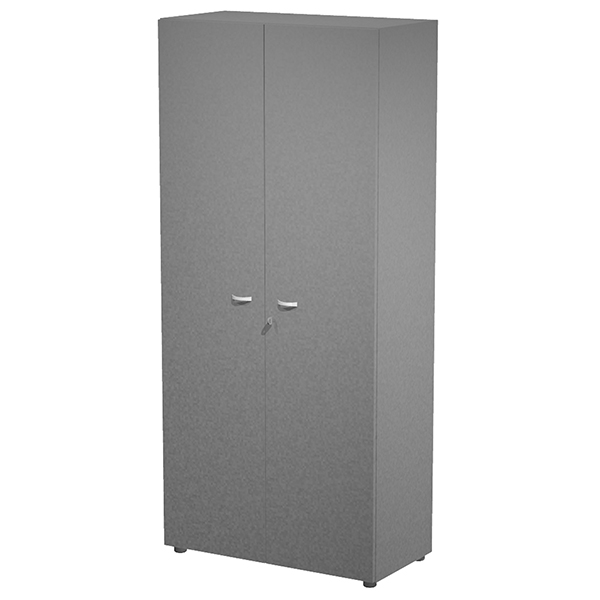 MD_105380 Armadio modulare - a 2 ante alte - 90 x 45,8 x 200 cm - antracite - immagine 1