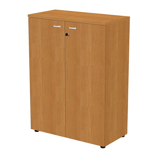 MD_105388 Armadio modulare - a 2 ante medio - 90 x 44 x 123 cm - noce chiaro - immagine 1