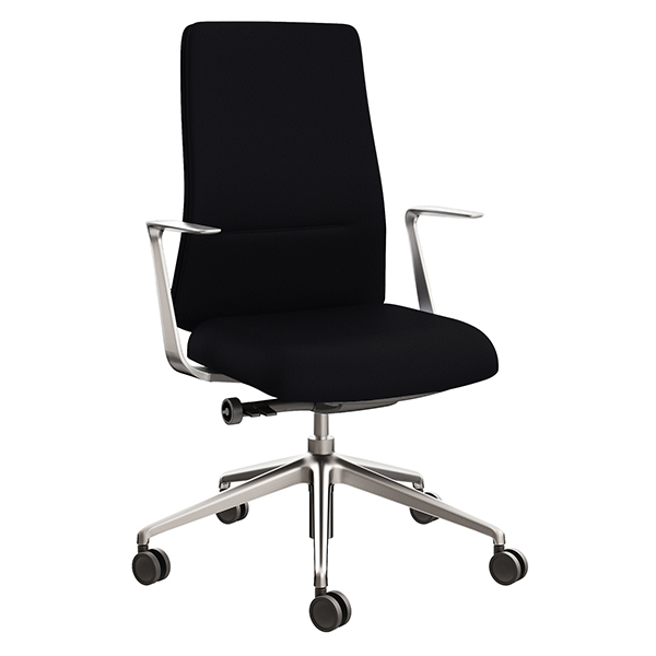 MD_105432 Poltrona direzionale Bull BUB - con braccioli fissi - nero - Unisit - immagine 1
