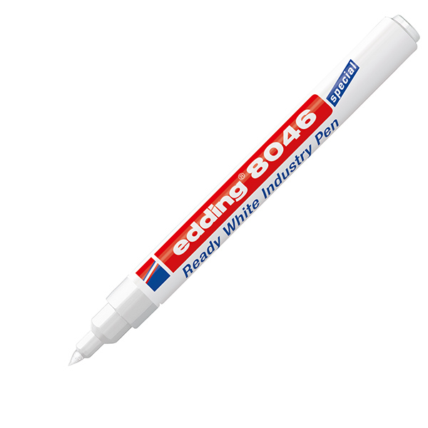 MD_105490 Marcatore industriale 8046 – permanente – 1 a 3 mm - bianco – Edding - immagine 1