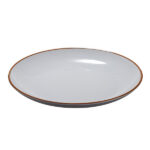 Piatto piano - rPET - grigio - Ø22 x 2,6cm - Leone