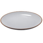 Piatto piano - rPET - grigio - Ø27,5 x 2,8cm - Leone