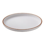 Piatto piano - rPET - bianco - Ø22 x 2,6cm - Leone