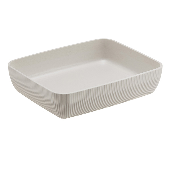 MD_105506 Vaschetta buffet Norway - avorio - 32,5 x 26,5 x 7,5cm - melamina - Leone - immagine 1