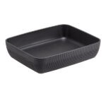Vaschetta buffet Norway - antracite - 32,5 x 26,5 x 7,5cm - melamina - Leone
