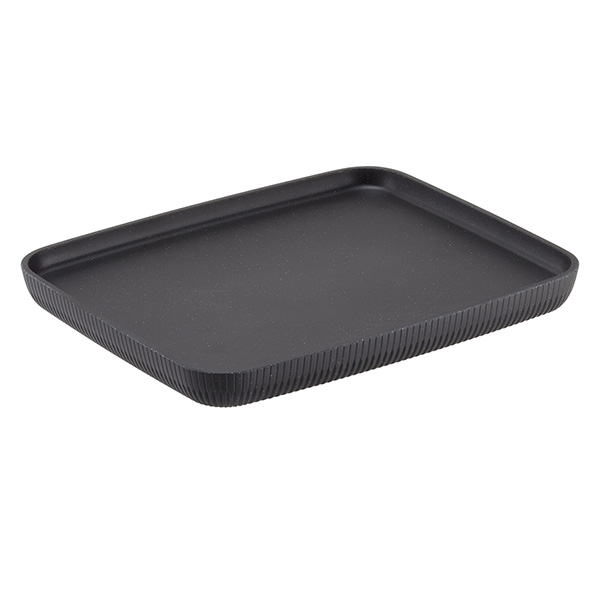 MD_105514 Vassoio buffet Norway - antracite - 32,5 x 26,5 x 3cm - melamina - Leone - immagine 1