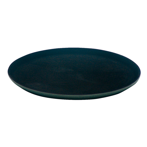 MD_105517 Vassoio antiscivolo - rotondo - nero - Ø40 cm - PP - Leone - immagine 1