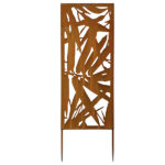 Pannello decorativo - acciaio - 30 x 90 cm - corten - Verdemax