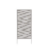 Pannello decorativo - metallo - 50 x 100 cm - grigio - Verdemax