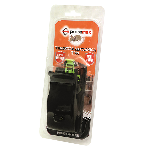 MD_105587 Trappola professionale per topi - 12 x 5 cm - Protemax - immagine 1