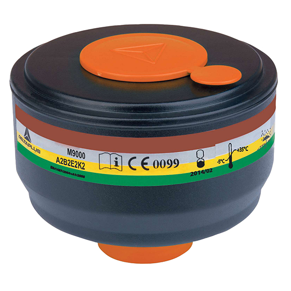 MD_105605 Filtro EN148/1 per maschera completa M9200/M9300 - A2B2E2K2 - DeltaPlus - kit 4 pezzi - immagine 1