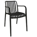 Sedia Nives - 56 x 42 x 81 cm - PP - nero - Verdelook