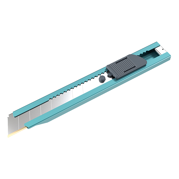 MD_105652 Cutter multiuso - in metallo - lama a spezzare 18mm - Uttil - immagine 1