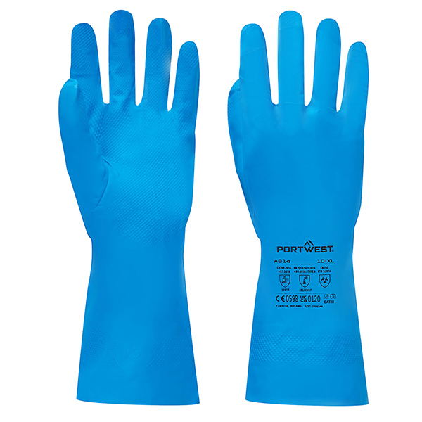 MD_105679 Guanti per alimenti - nitrile - M - azzurro - Portwest - immagine 1