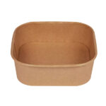 Bowl quadrata - 900ml - 17 x 17 cm - avana - Signor Bio - conf. 50 pezzi