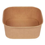 Bowl quadrata - 1200ml - 17 x 17 cm - avana - Signor Bio - conf. 50 pezzi