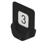 Segnaposto Talk porta QR code - 10 x 4 x 11,5 cm - nero - Stilcasa