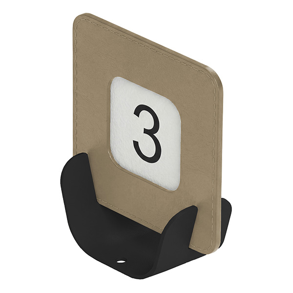 MD_105756 Segnaposto Talk porta QR code - 10 x 4 x 11,5 cm - beige - Stilcasa - immagine 1