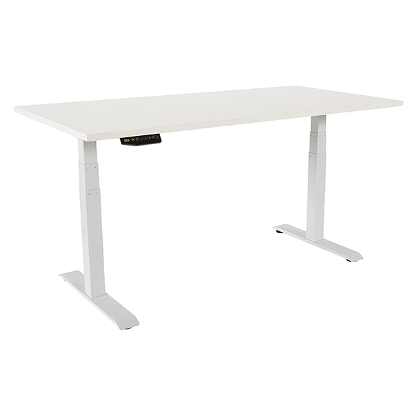 MD_105791 Scrivanie motorizzate - 120 x 60 x 116 cm - Bianco - Rocada - immagine 1